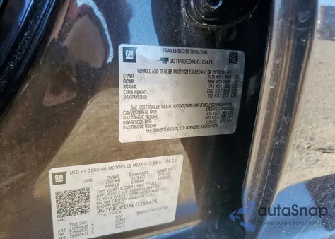 2020 GMC Sierra C1500 Slt from USA, damaged, VIN 3GTP8DEDXLG162471